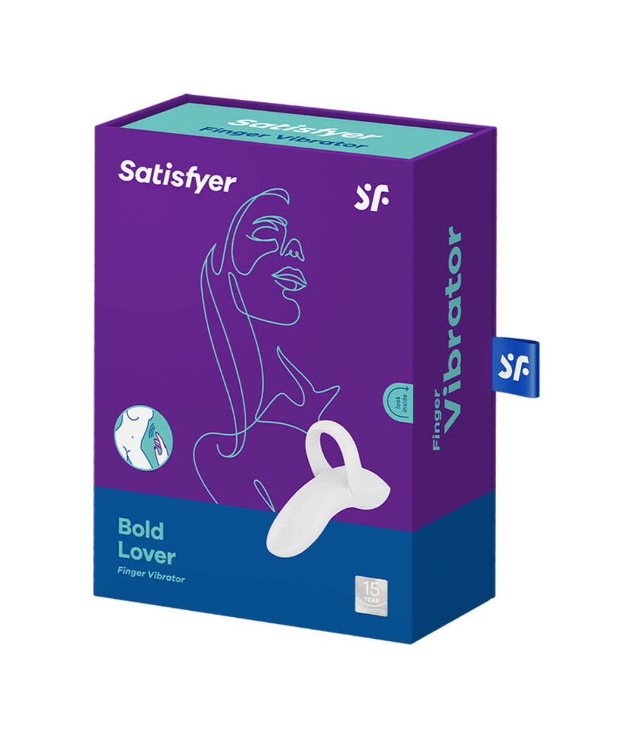 SATISFYER - VIBRATEUR  DOIGTS BOLD LOVER BLANC