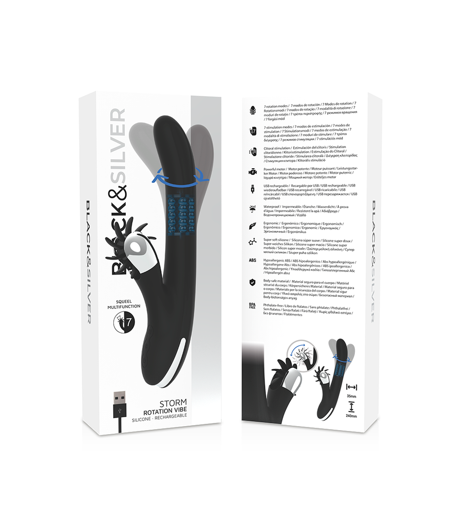 BLACK&SILVER - VIBRAZIONE DI ROTAZIONE DI BUNNY STORM