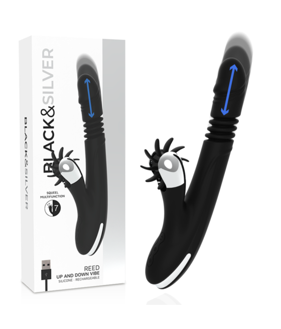 BLACK&SILVER - VIBRA SU E GIÙ CON CANNA DI CONIGLIO