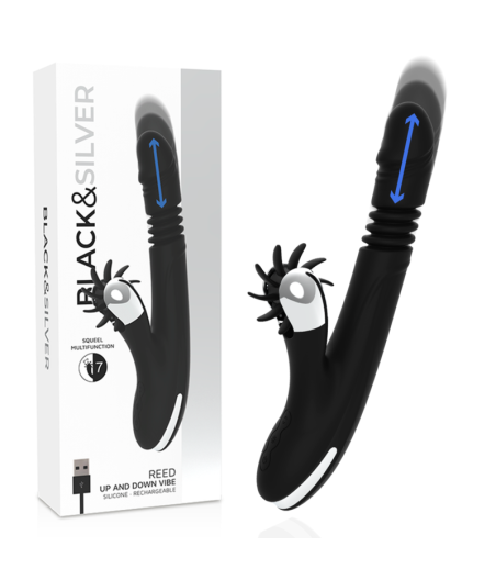 BLACK&SILVER - VIBRA SU E GIÙ CON CANNA DI CONIGLIO