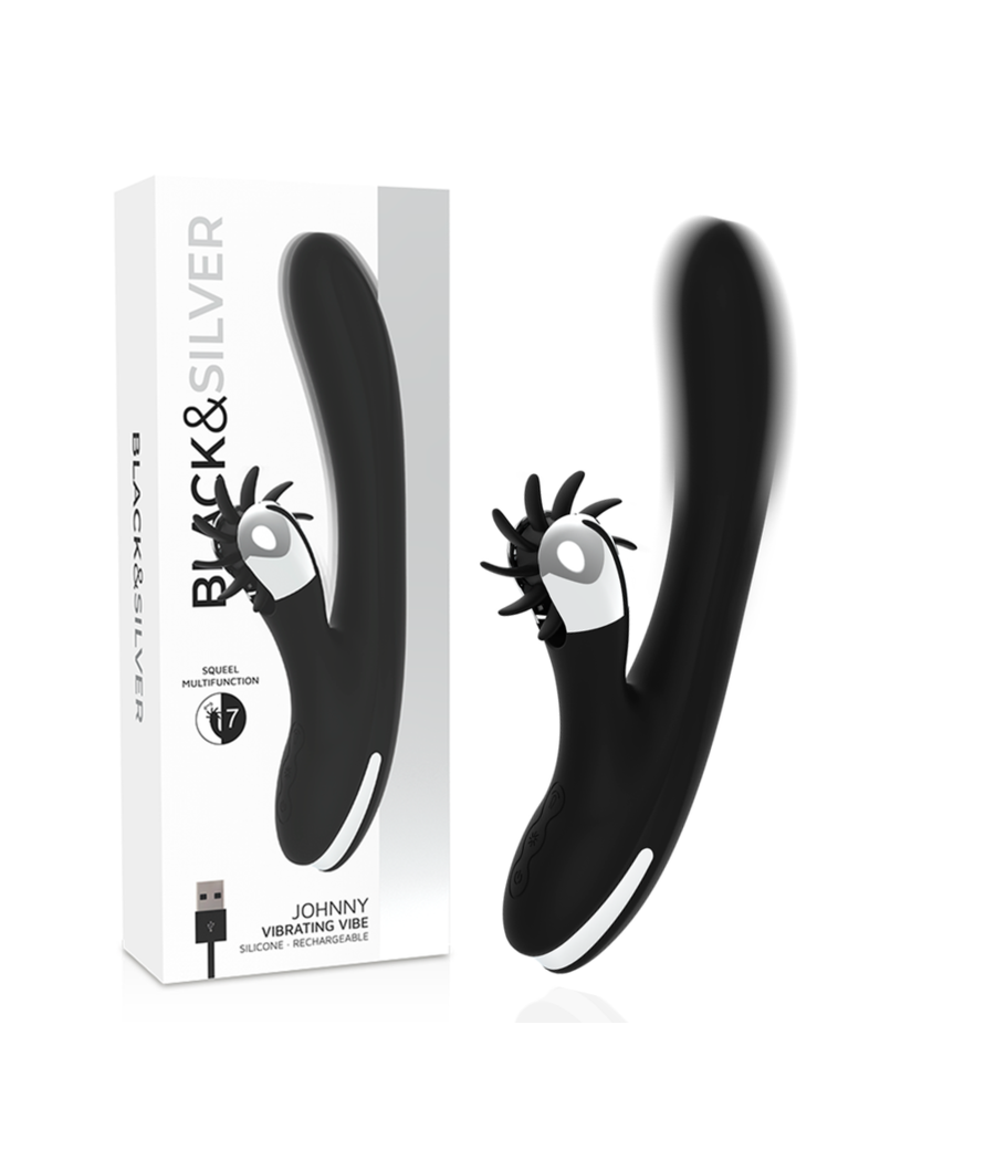 BLACK&SILVER - BUNNY JOHNNY VIBRATING VIBE