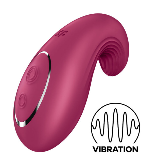 SATISFYER - VIBRADOR LAY-ON DIPPING DELIGHT VERMELHO