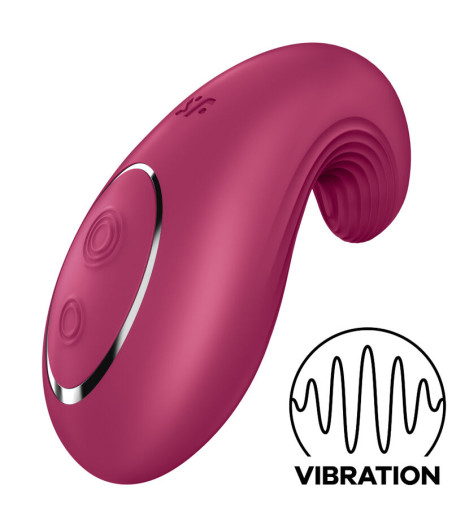 SATISFYER - DIPPING DELIGHT LAY-ON VIBRATOR RED