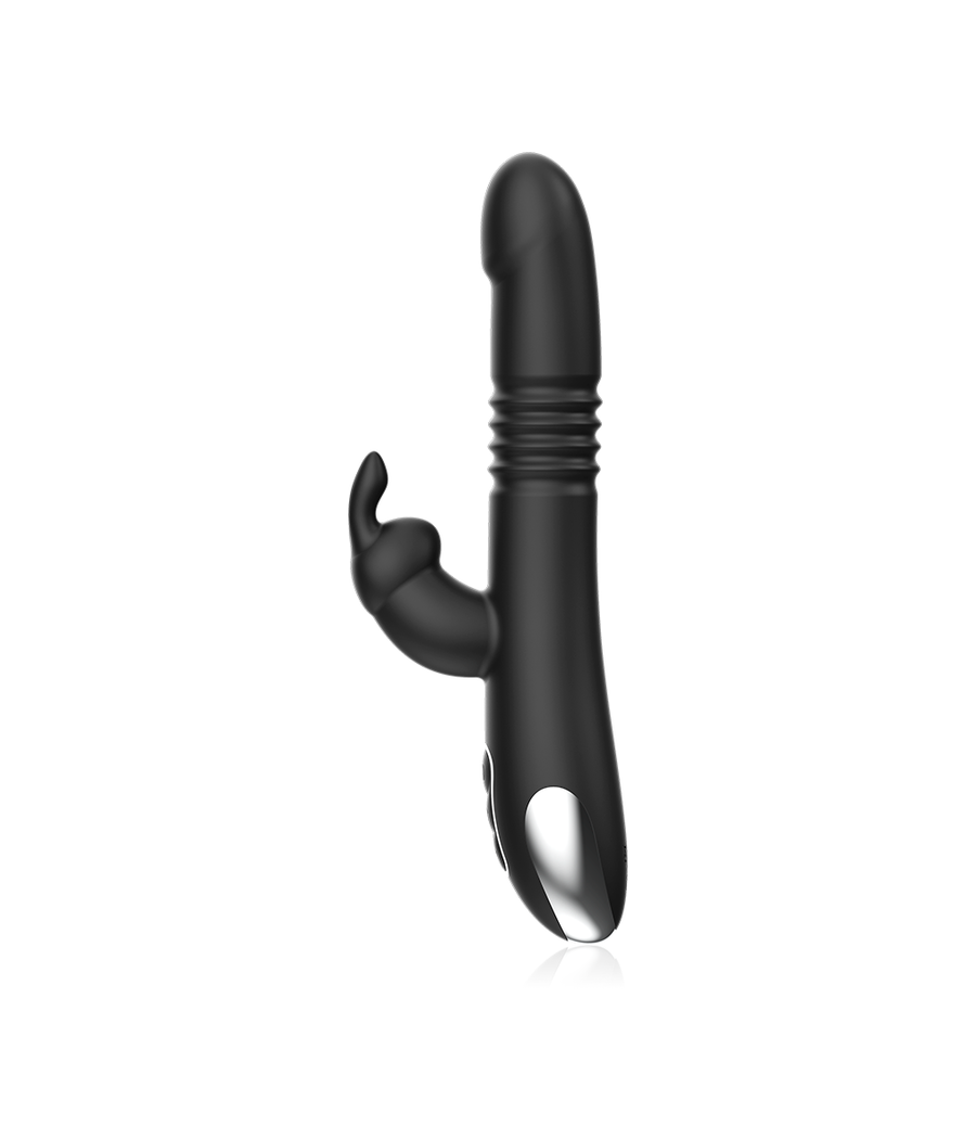 BLACK&SILVER - KENJI VIBRADOR RABBIT UP & DOWN + CONTROLO REMOTO WATCHME