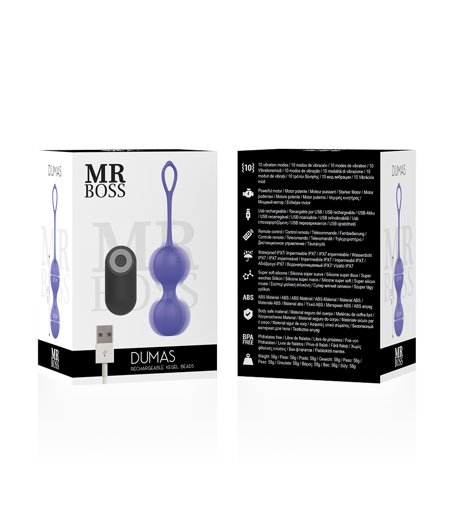 MR BOSS - DUMAS VIBRATING KEGEL BEADS REMOTE CONTROL
