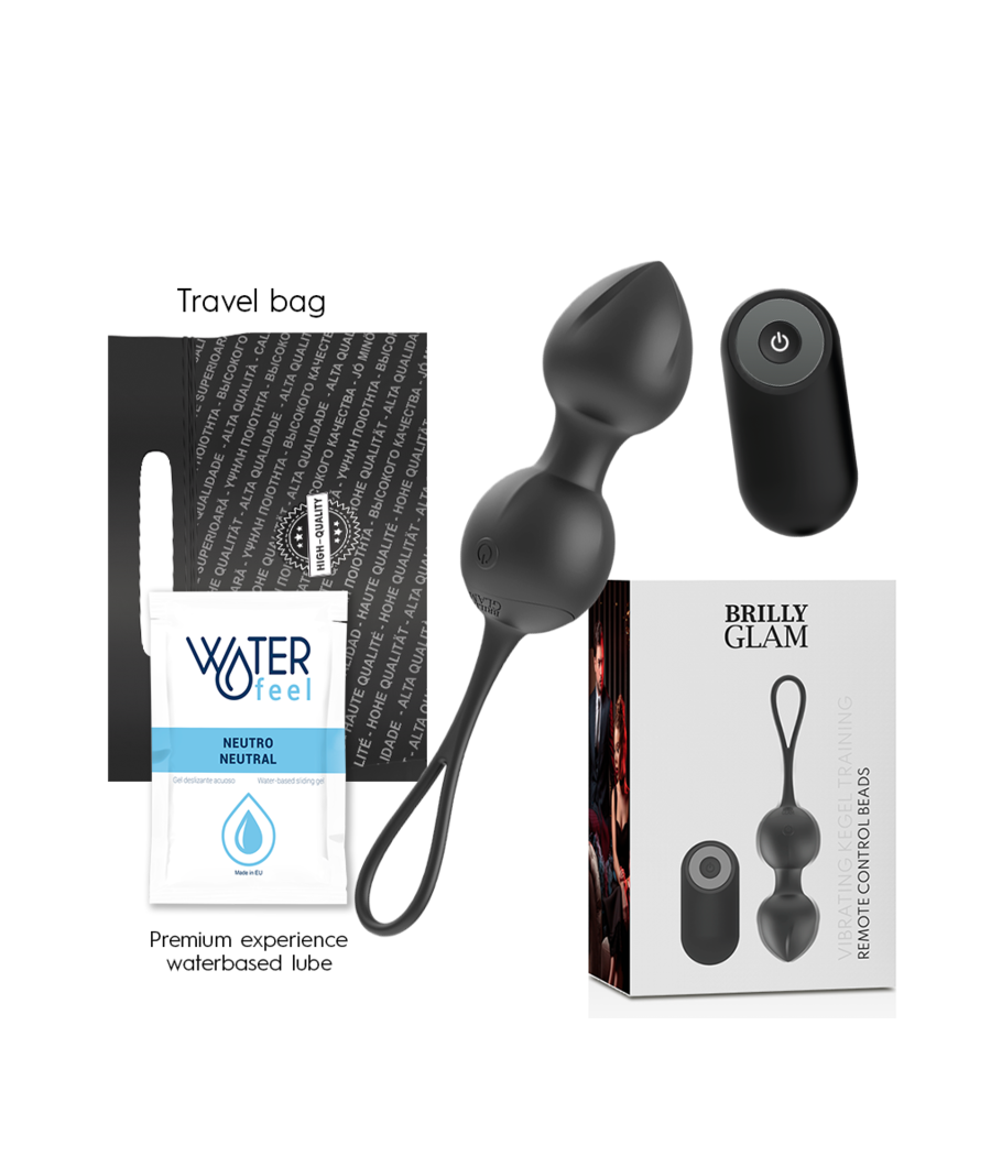 BRILLY GLAM - VIBRATING KEGEL BEADS REMOTE CONTROL