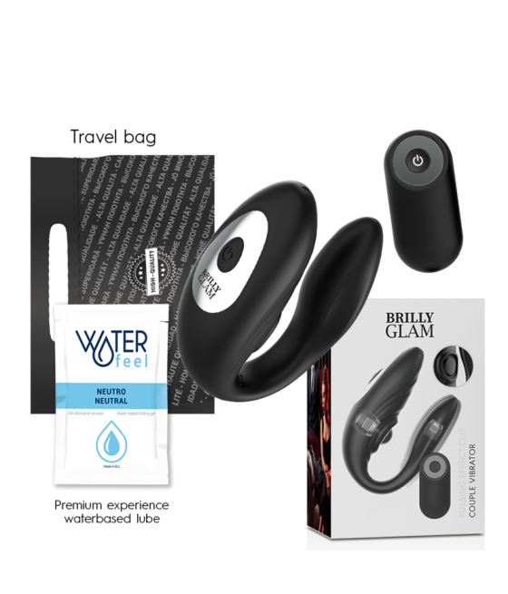 BRILLY GLAM- COUPLE PULSING & VIBRATING CONTROL REMOTO