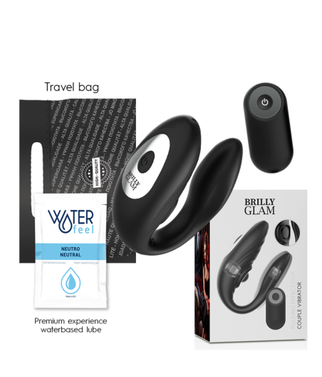 BRILLY GLAM - COUPLE PULSING & VIBRATING REMOTE CONTROL