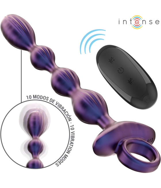 INTENSE - JACKIE VIBRATING ANAL PLUG MODELO 1 CONTROLE REMOTO