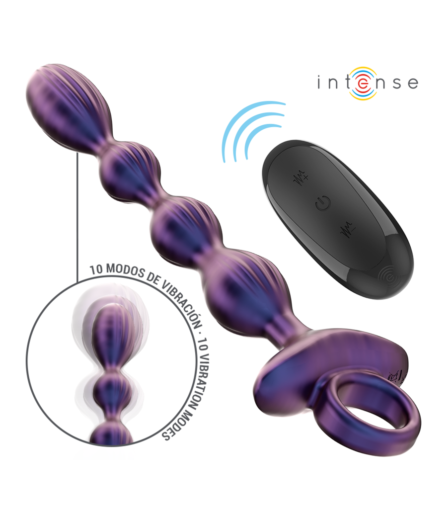 INTENSE - JACKIE VIBRATING ANAL PLUG MODELO 1 CONTROLE REMOTO