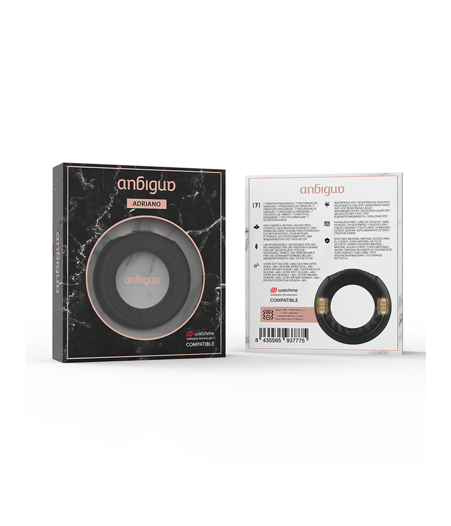 ANBIGUO - ADRIANO VIBRATIONSRING + WATCHME-FERNBEDIENUNG