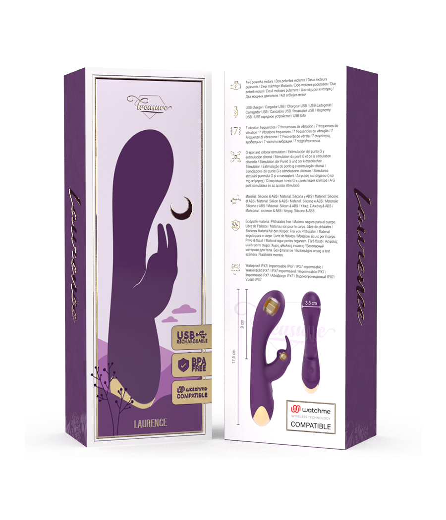 TREASURE - LAURENCE VIBRATORE RABBIT + TELECOMANDO WATCHME