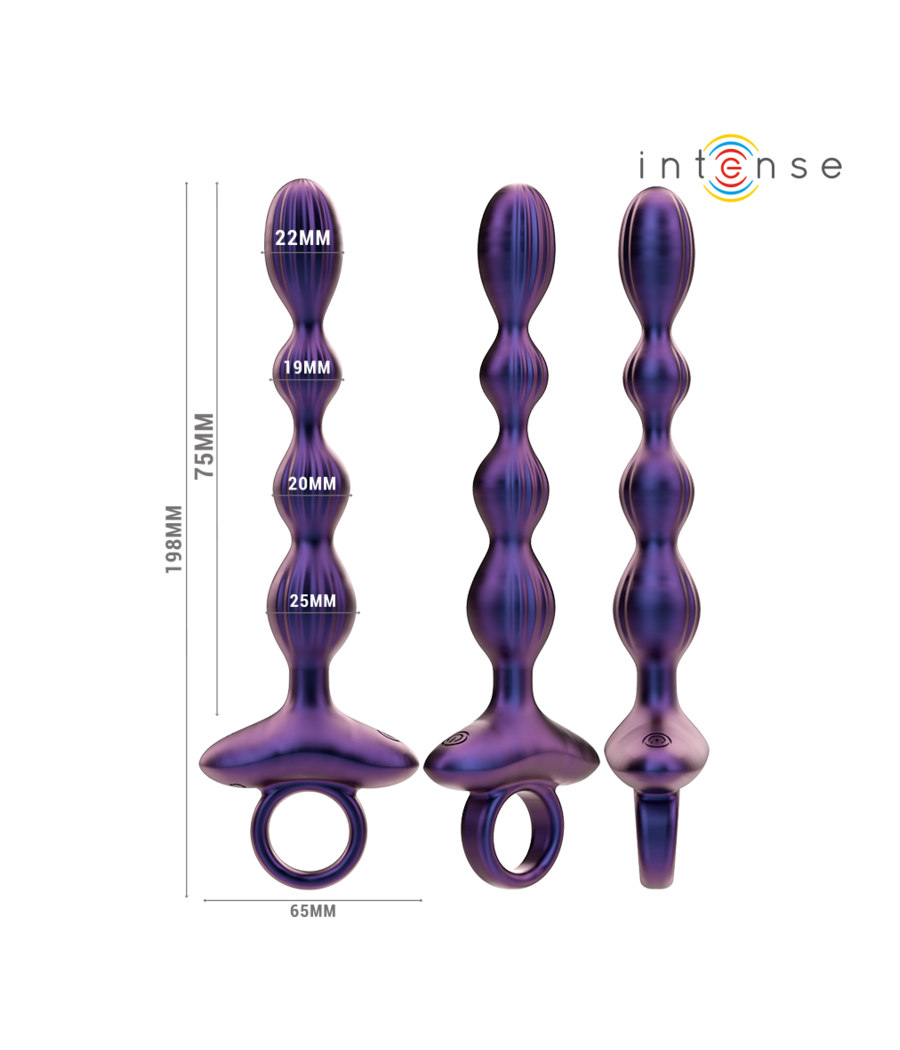 INTENSE - JACKIE PLUG ANAL VIBRADOR MODELO 1 CONTROL REMOTO