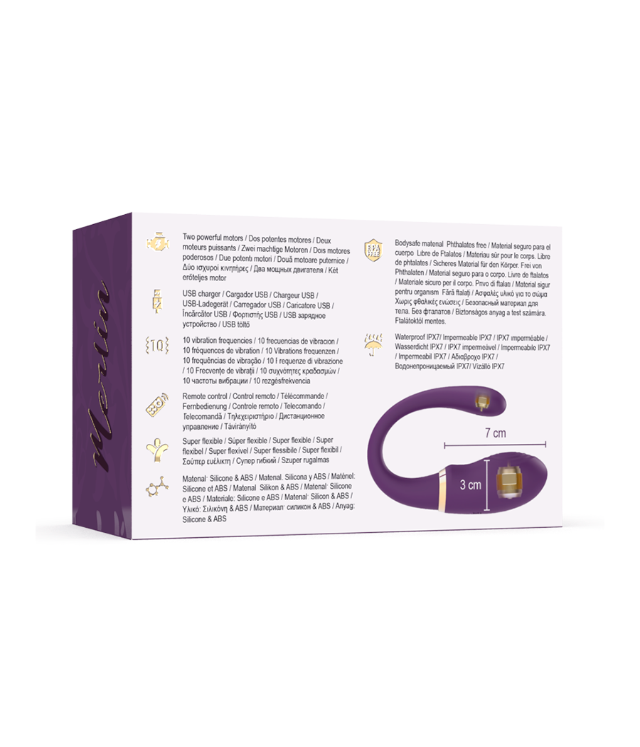 TREASURE - MERLIN DOUBLE COUPLE VIBRATOR CONTROL REMOTO