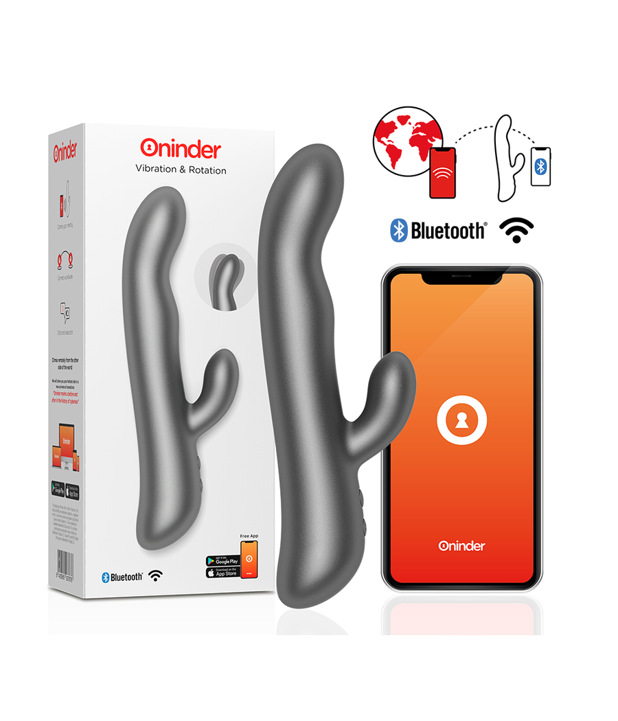 ONINDER - OSLO VIBRATION & ROTATION BLACK - APLICATIVO GRATUITO