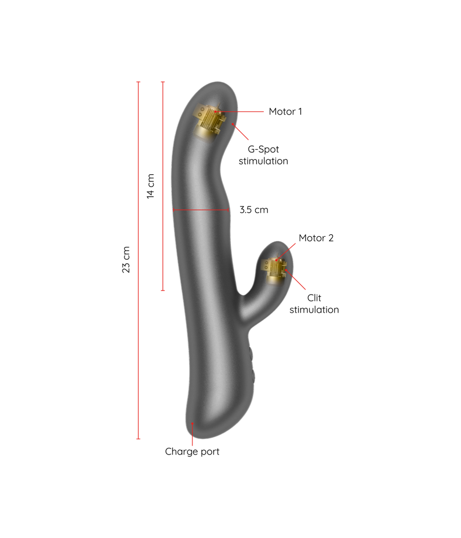 ONINDER - OSLO VIBRATION ET ROTATION NOIR - APPLICATION GRATUITE