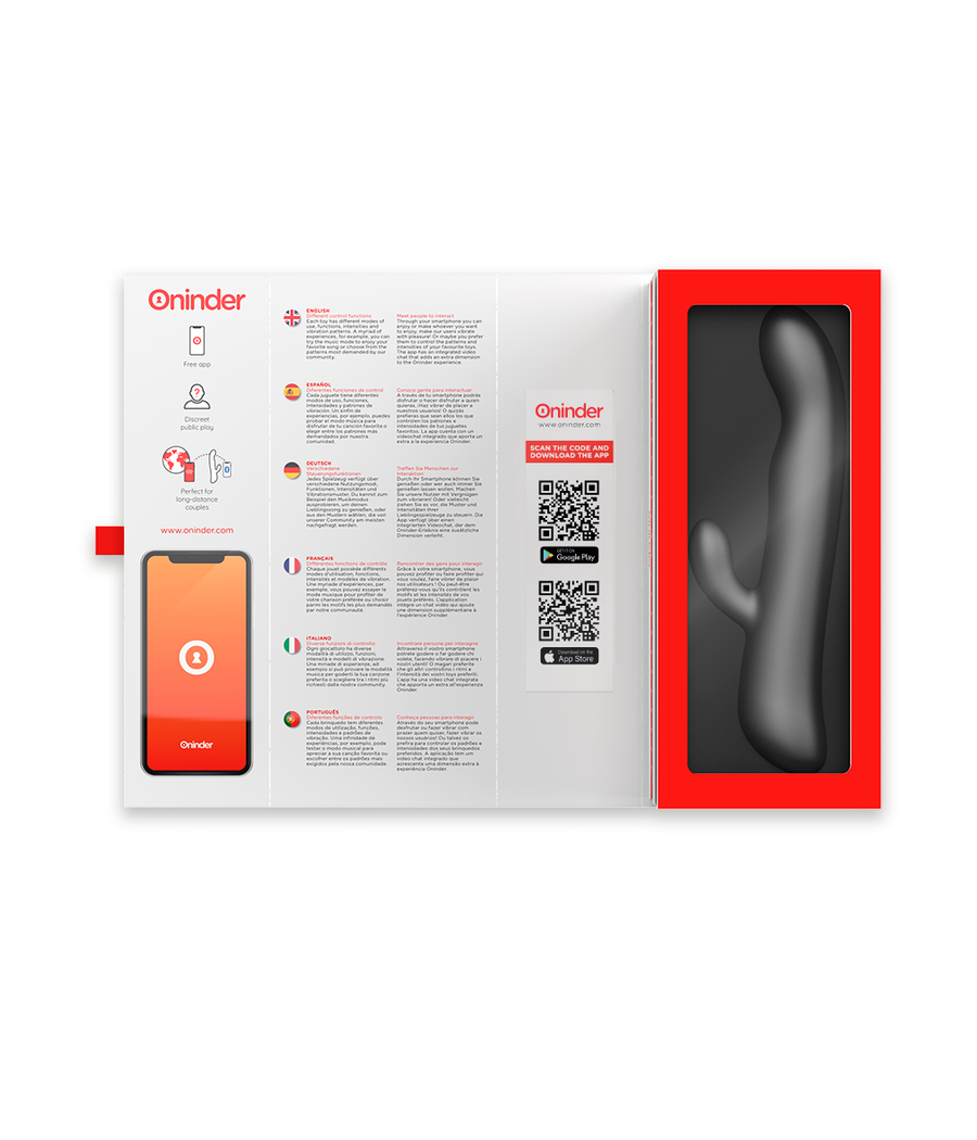 ONINDER - OSLO VIBRACIÓN & ROTACIÓN NEGRO - APP GRATUITA