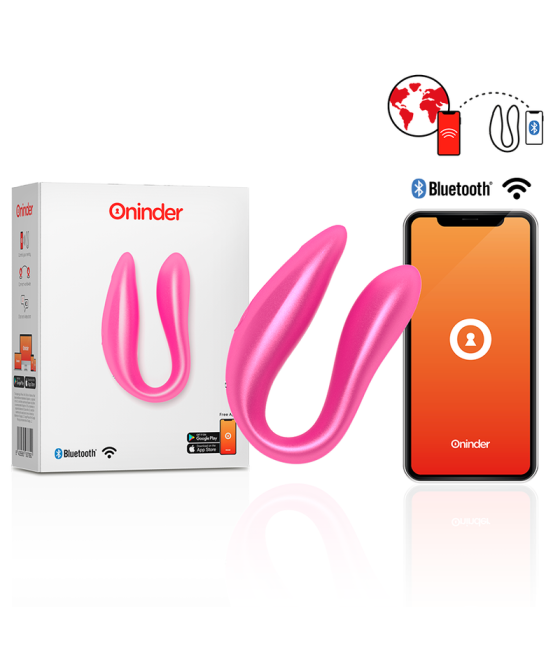 ONINDER - LISBOA PINK G-POINT & CLITORIS STIMULATOR - FREE PINK APP