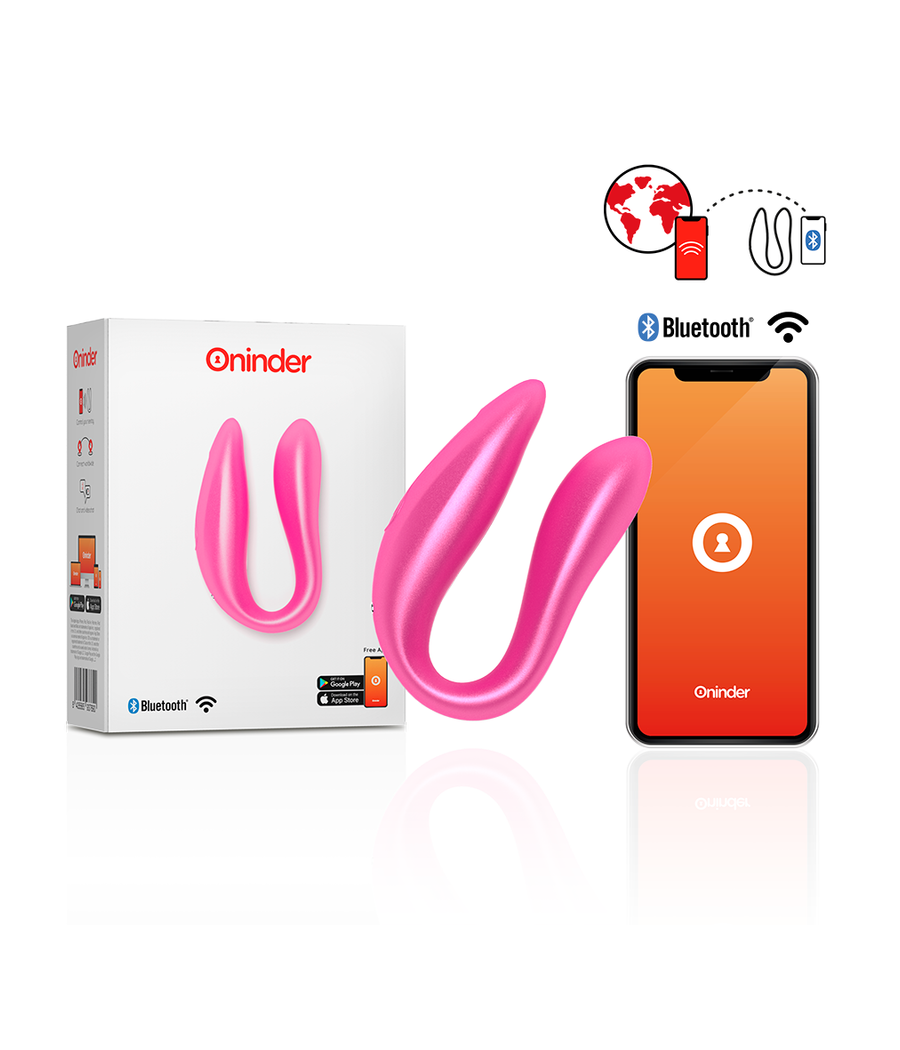 ONINDER - LISBOA G-SPOT & CLITORAL STIMULATEUR ROSE - APPLICATION GRATUITE