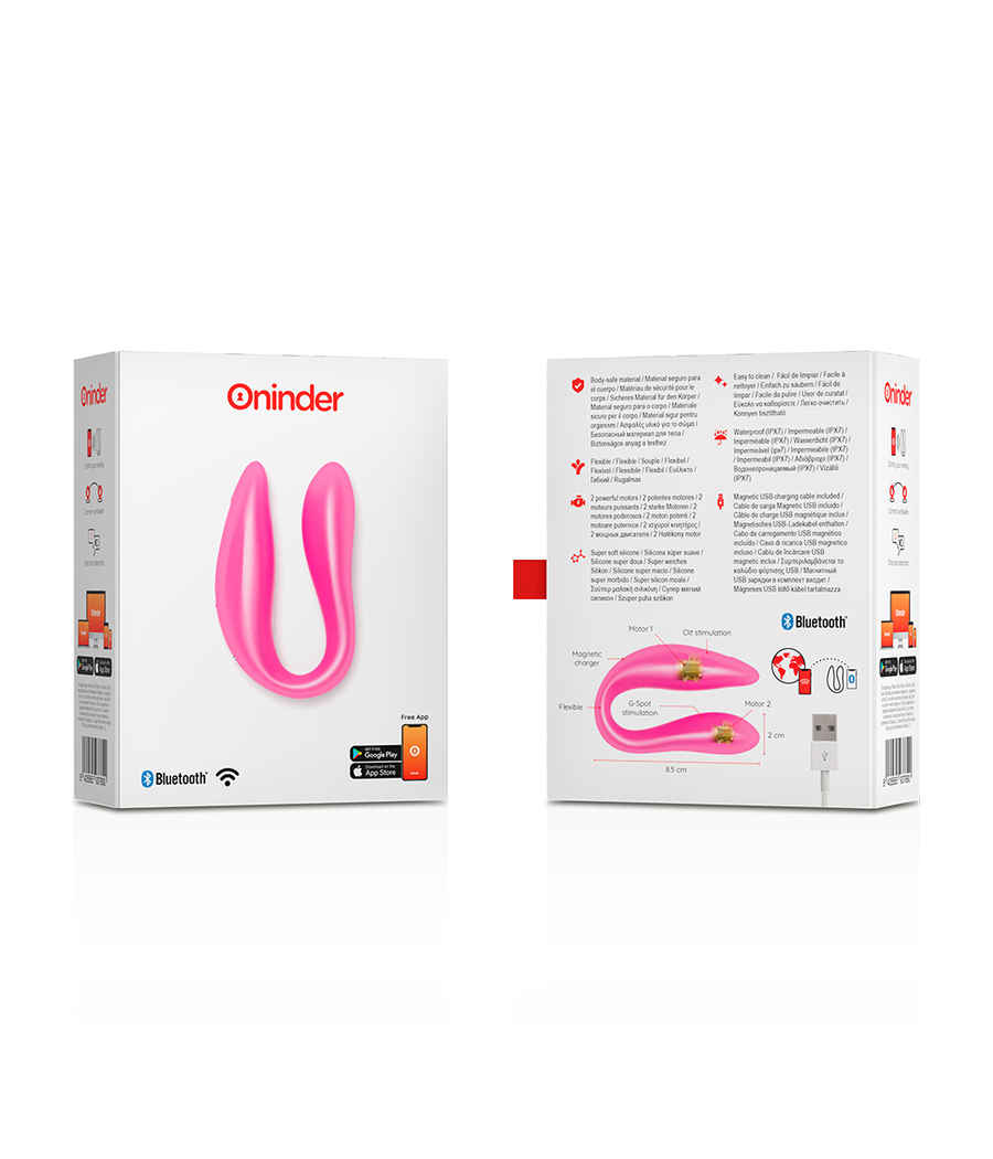 ONINDER - LISBOA G-SPOT & CLITORAL STIMULATOR ROSA - APLICAÇÃO GRATUITA