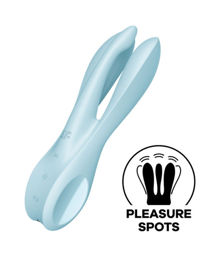 SATISFYER - THREESOME 1 VIBRATOR BLUE