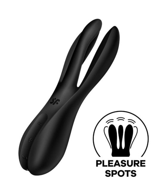SATISFYER - VIBRATORE THREESOME 2 NERO