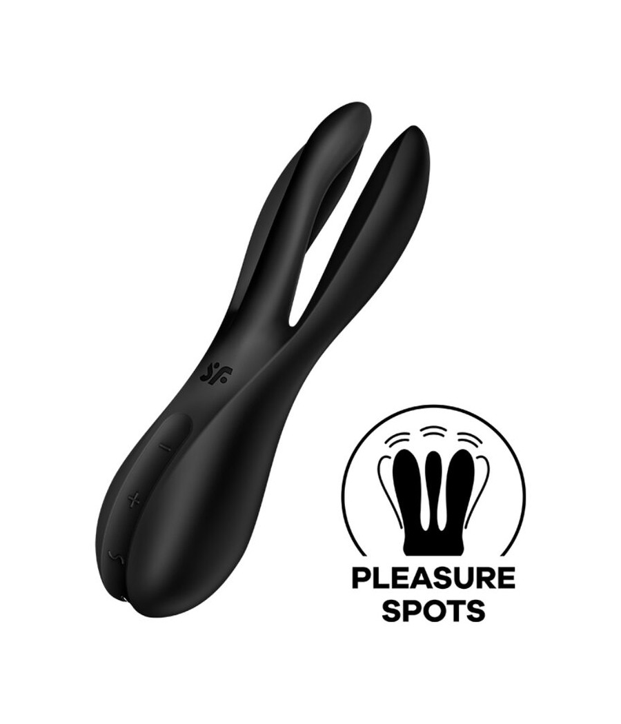 SATISFYER - VIBRATORE THREESOME 2 NERO