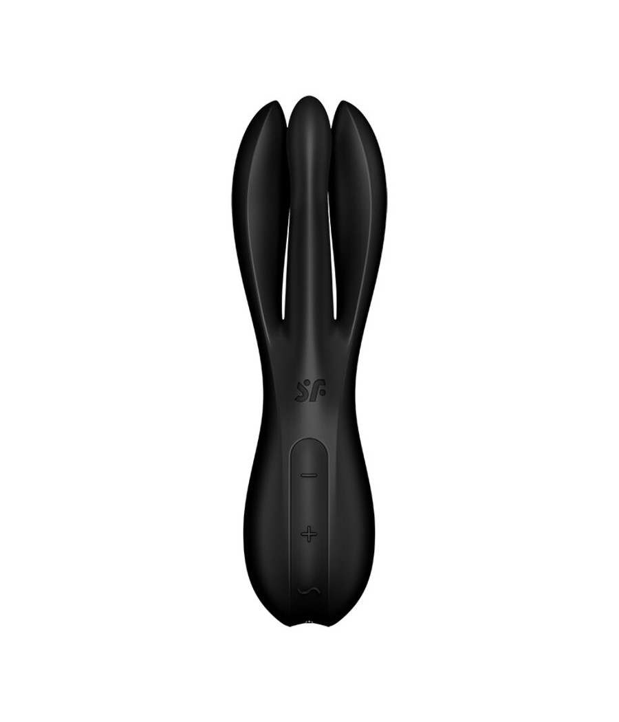 SATISFYER - VIBRADOR THREESOME 2 PRETO