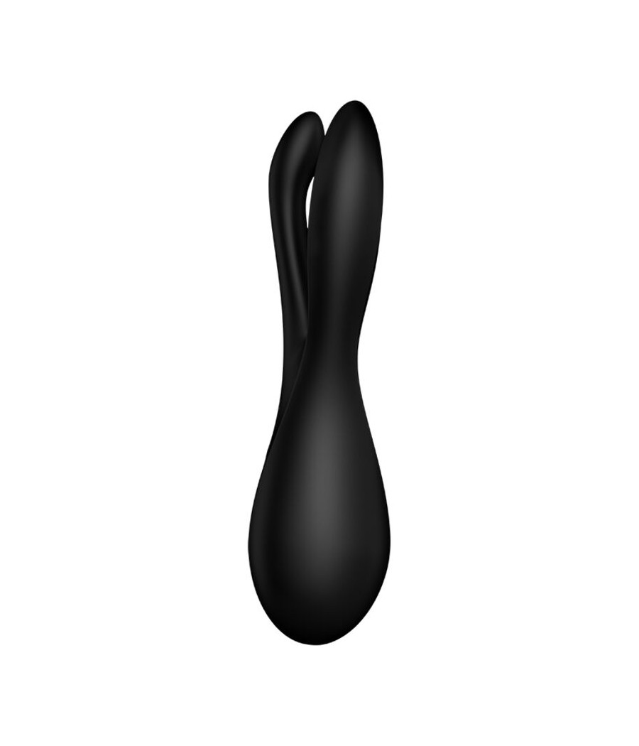SATISFYER - VIBRADOR THREESOME 2 PRETO