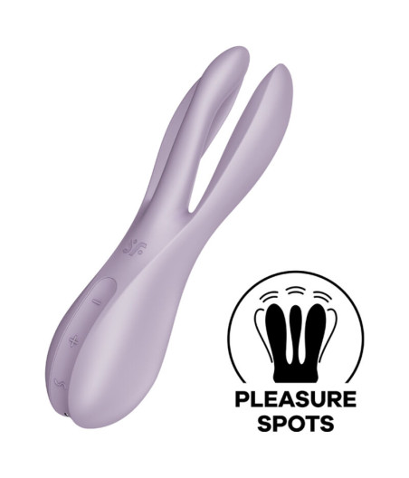 SATISFYER - VIBRATEUR THREESOME 2 VIOLET