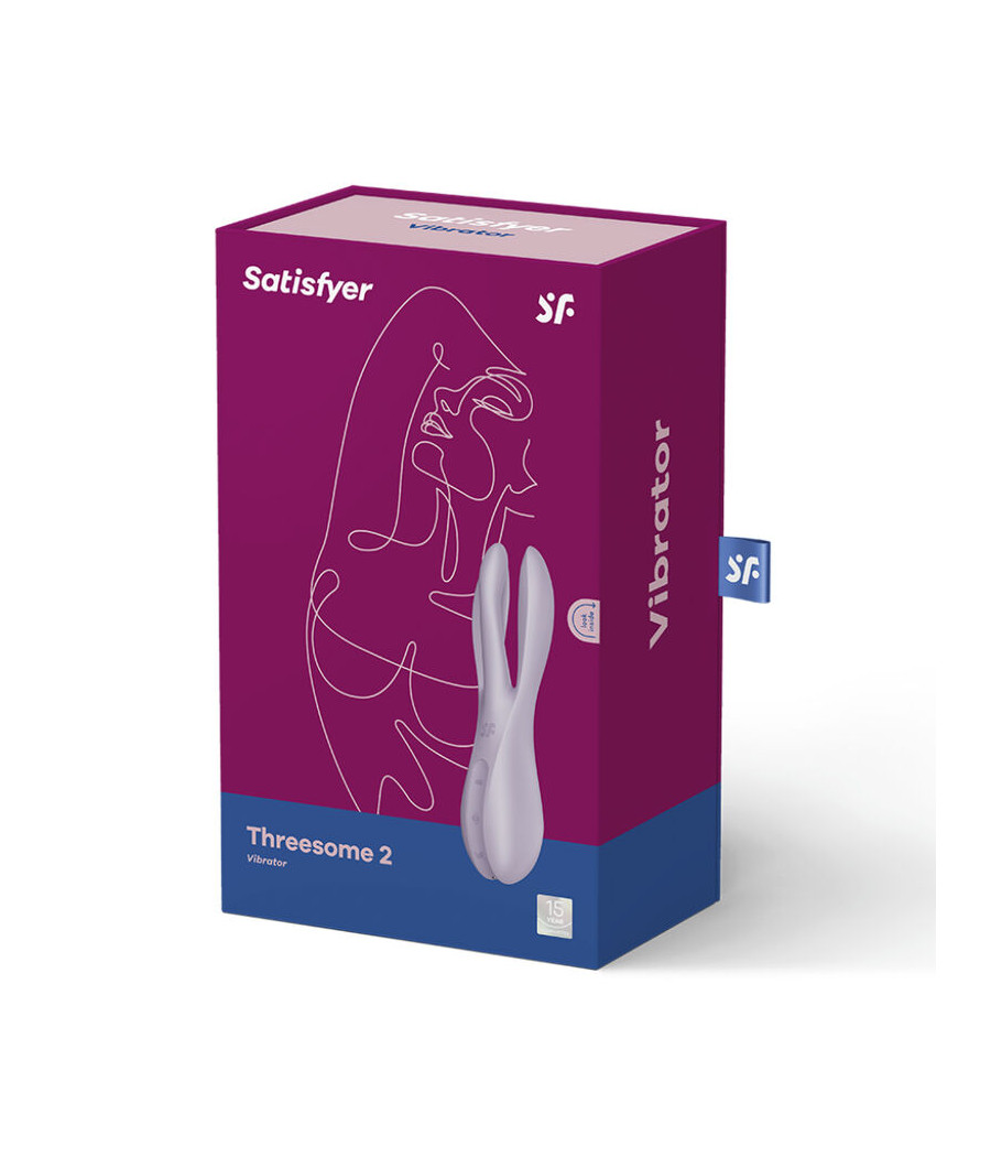 SATISFYER - VIBRATORE THREESOME 2 VIOLA