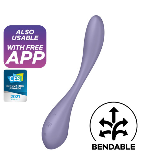 SATISFYER - G-SPOT FLEX 5 MULTI VIBRADOR LILA