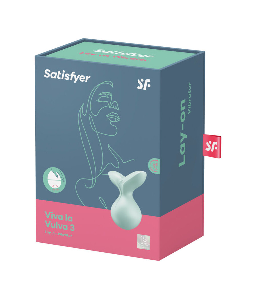 SATISFYER - VIBRATORE VIVA LA VULVA 3 LAY-ON VERDE
