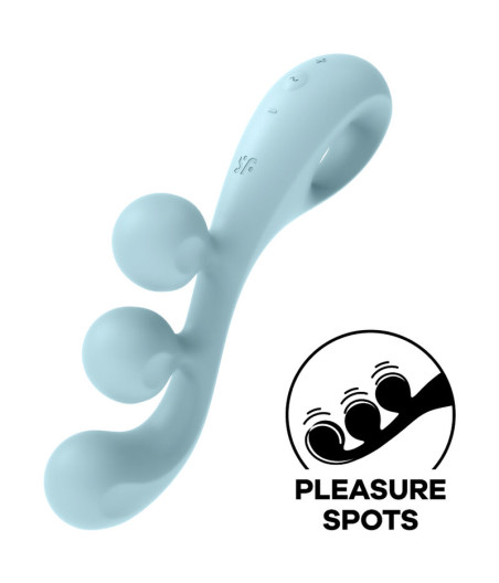 SATISFYER - TRI BALL 2 MULTI VIBRATOR BLUE