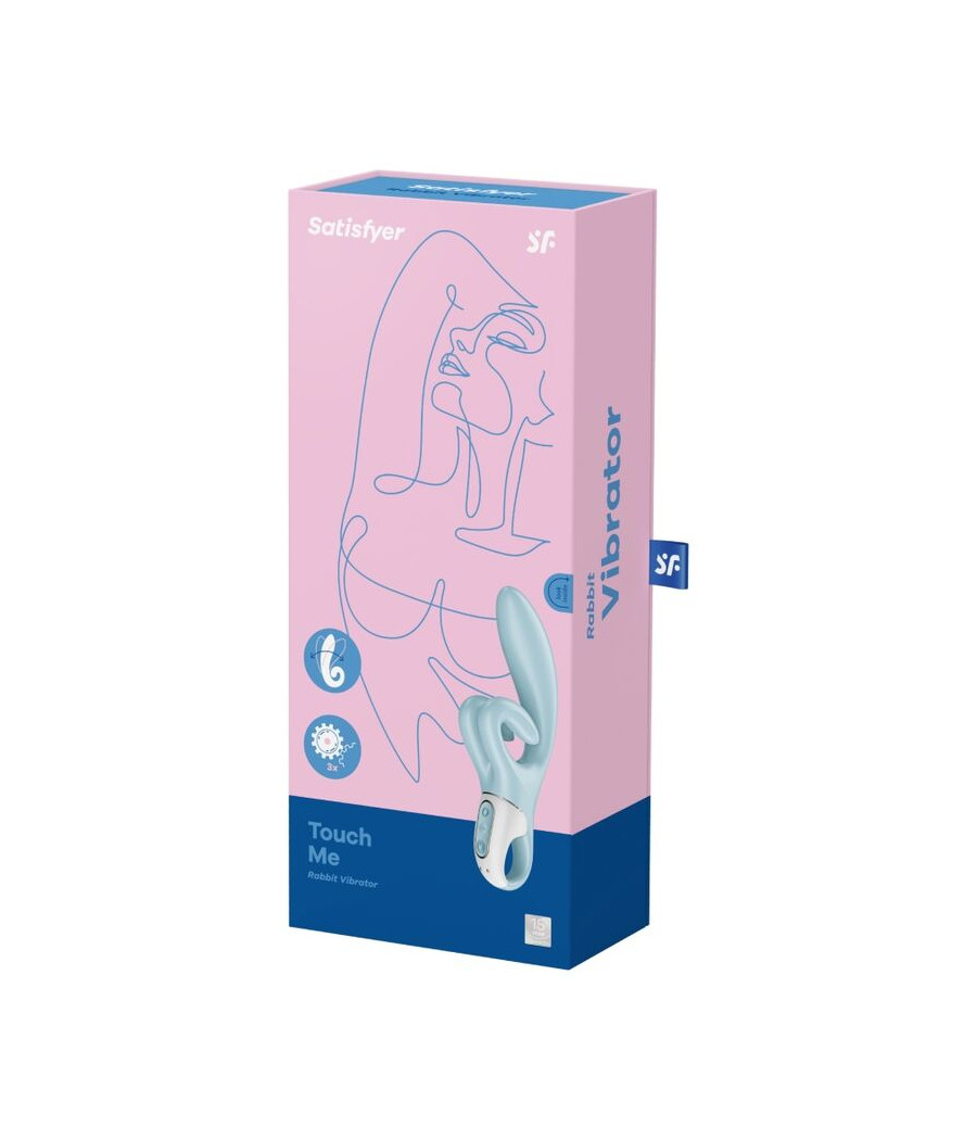 SATISFYER - VIBRATION DE LAPIN TOUCH ME BLEU