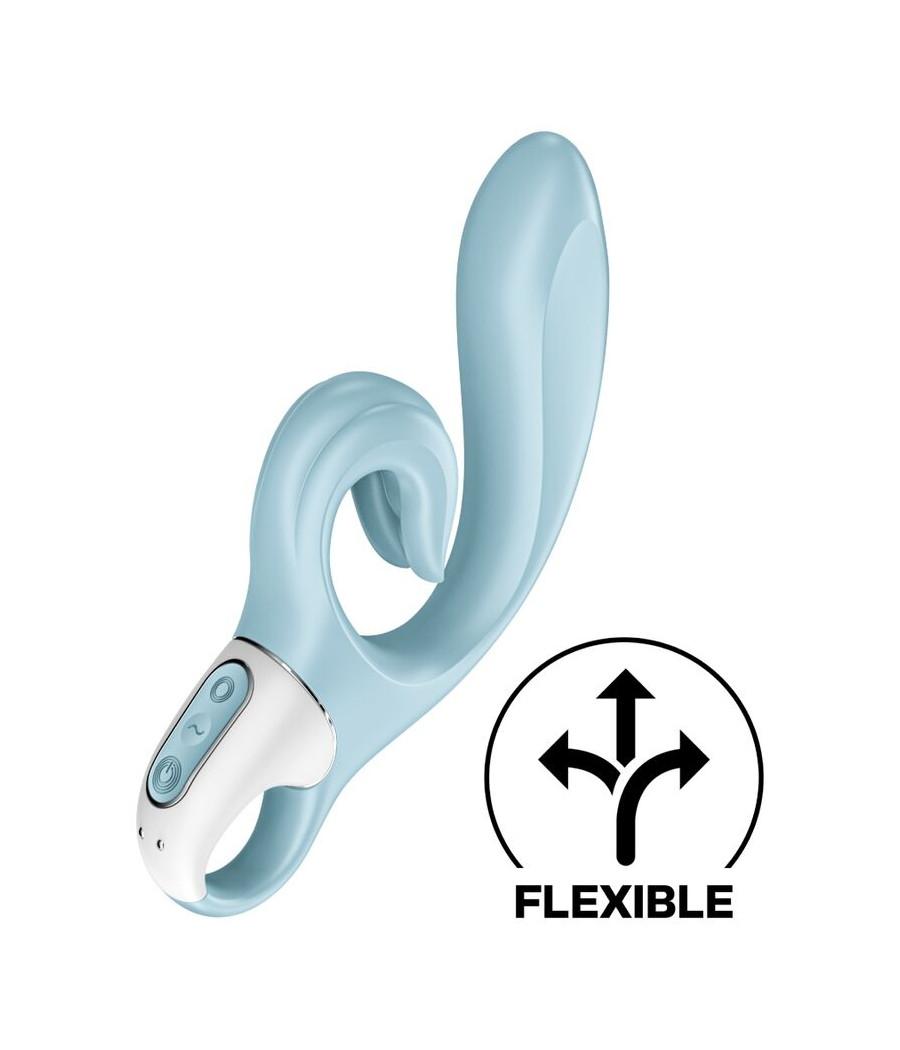 SATISFYER - LOVE ME VIBRADOR RABBIT AZUL