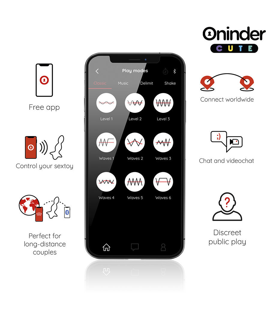 ONINDER CUTE - LOVE BUTT VIBRADOR PLUG ANAL DILATADOR - APP MUNDIAL GRATUITA