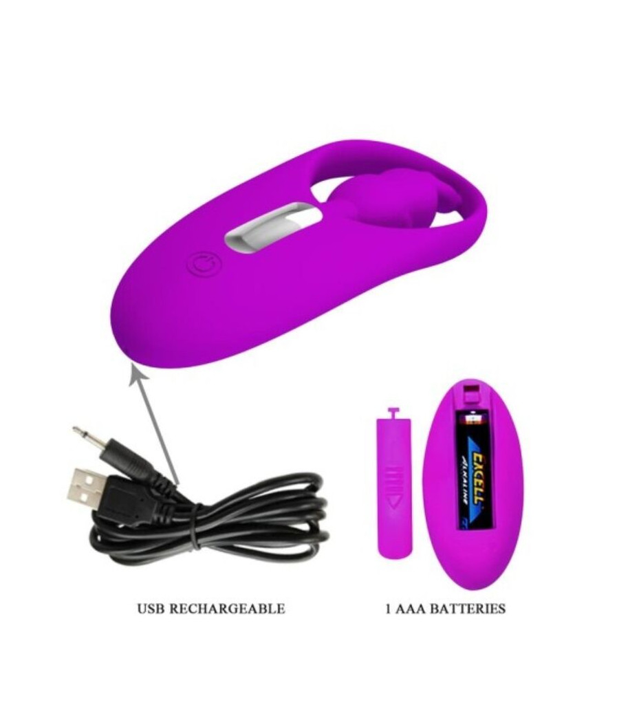 PRETTY LOVE - WILD RABBIT STIMULATOR FOR PANTIES WITH REMOTE CONTROL LILAC