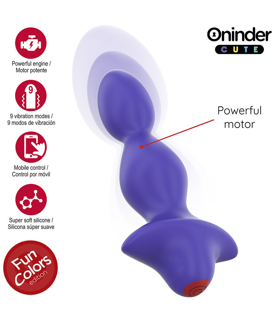 ONINDER CUTE - LOVE BUTT VIBRATING ANAL PLUG DILATOR - FREE WORLDWIDE APP