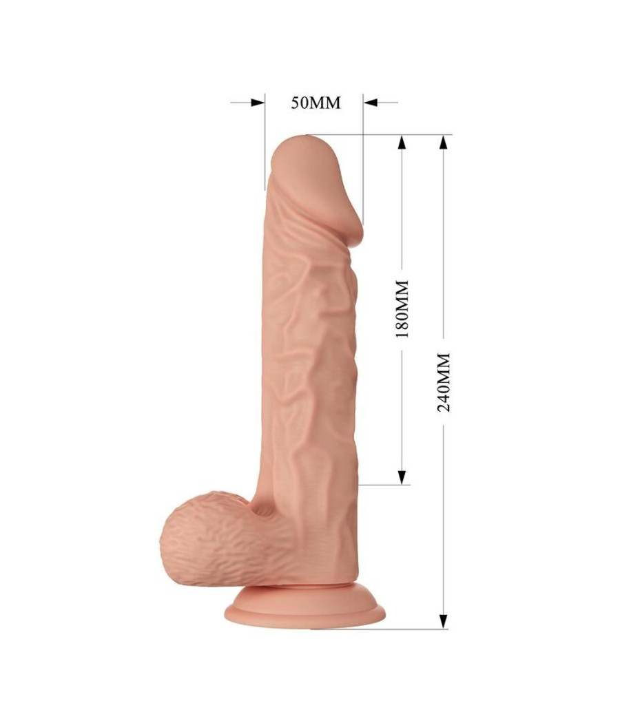 BAILE - LINDO ENCONTRO BURAQ DILDO REALÍSTICO FLEXÍVEL 24 CM NATURAL