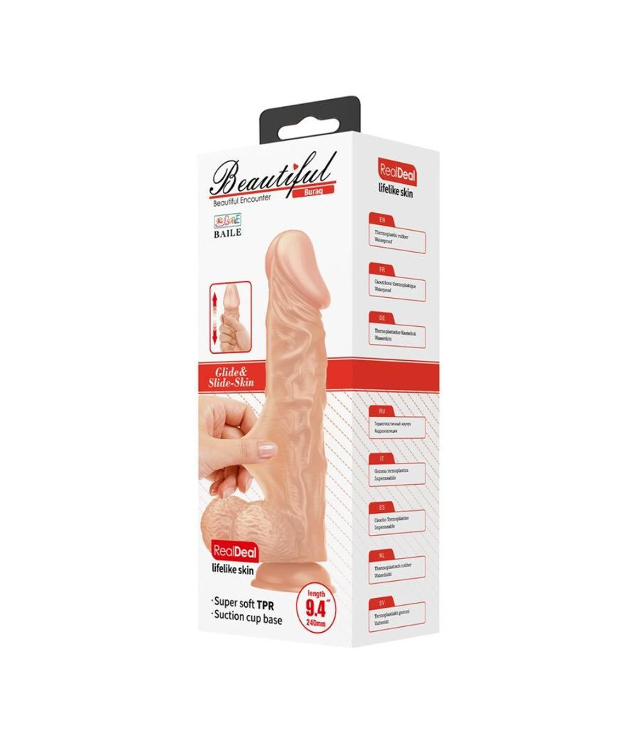 BAILE - SCHÖNE BEGEGNUNG BURAQ FLEXIBLER REALISTISCHER DILDO 24 CM NATÜRLICH
