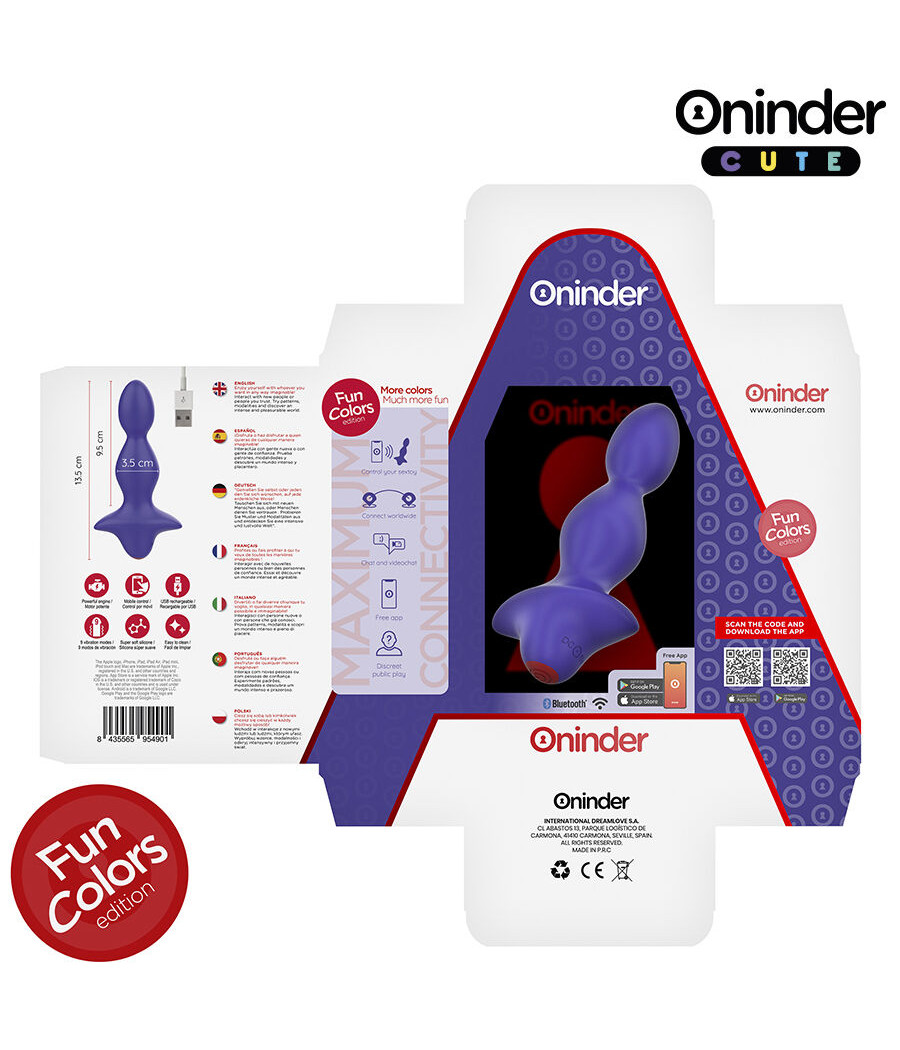 ONINDER CUTE - LOVE BUTT VIBRADOR PLUG ANAL DILATADOR - APP MUNDIAL GRATUITA