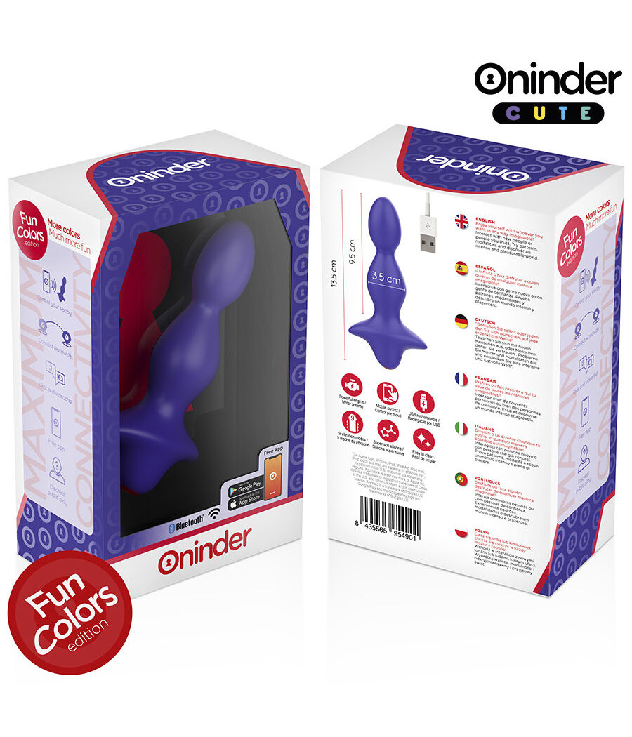 ONINDER CUTE - DILATATORE ANALE VIBRANTE LOVE BUTT - APP GRATUITA IN TUTTO IL MONDO