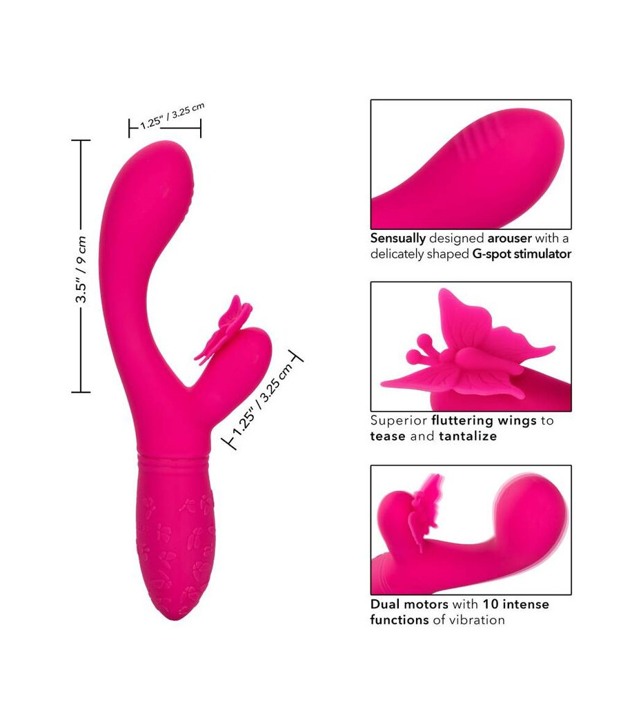 CALEXOTICS - BORBOLETA KISS FLUTTER ROSA