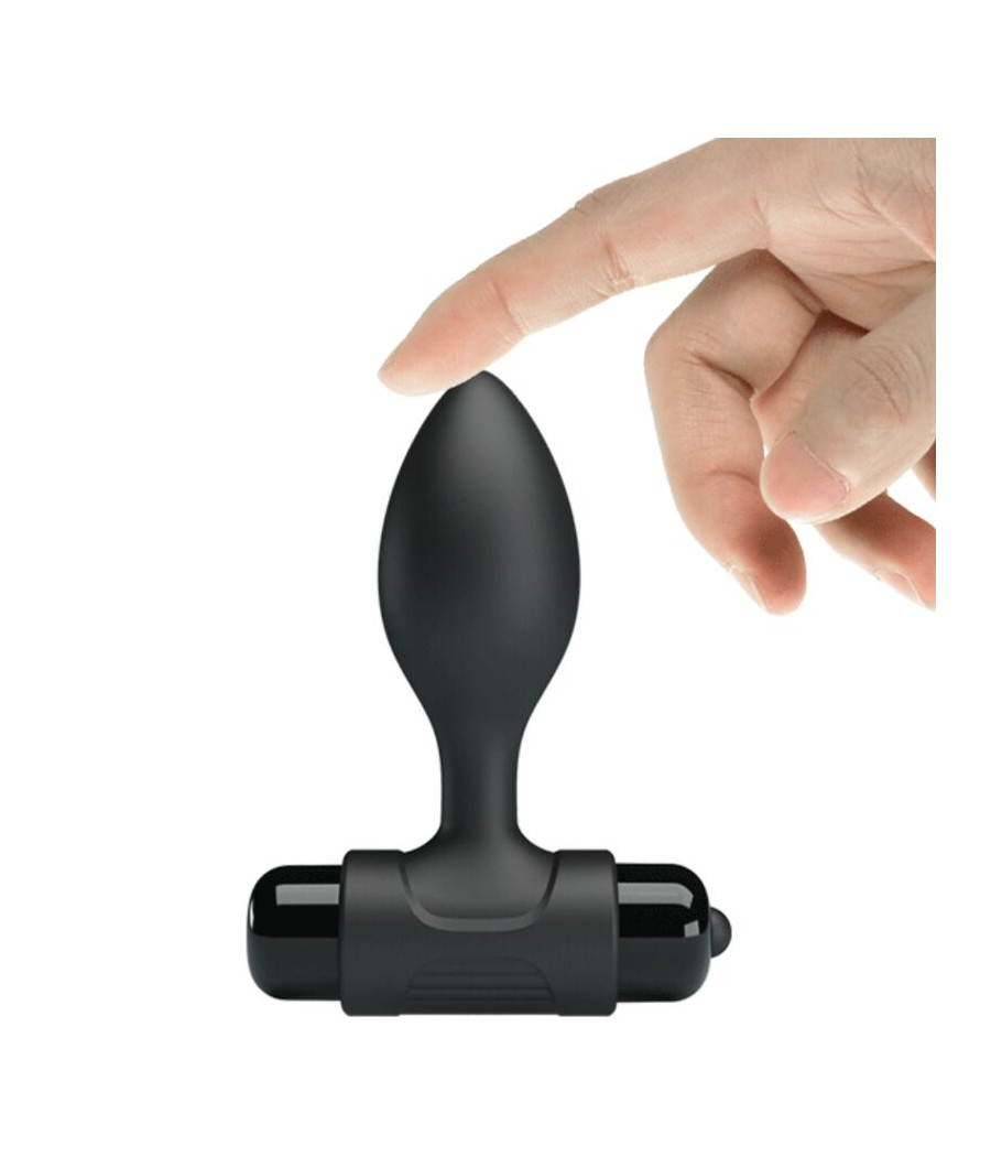 PRETTY LOVE - VIBRA BUTT PLUG ANAL 10 VIBRACIONES NEGRO