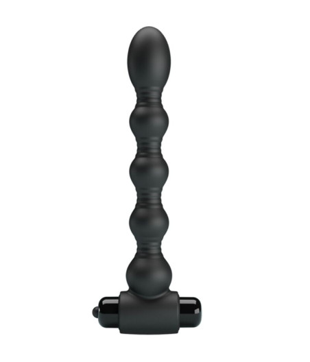 PRETTY LOVE - LYNN SILIKON ANAL PLUG 10 VIBRATIONEN SCHWARZ
