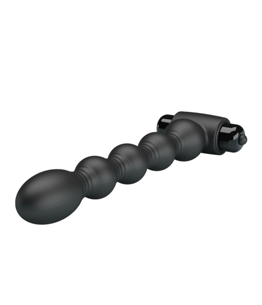 PRETTY LOVE - LYNN SILICONE ANAL PLUG 10 VIBRAZIONI NERO