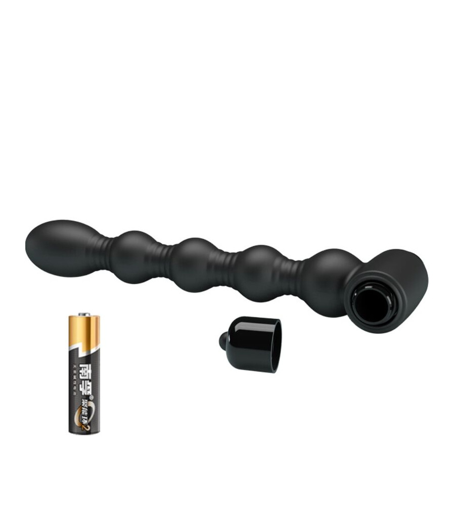 PRETTY LOVE - LYNN SILICONE ANAL PLUG 10 VIBRAZIONI NERO