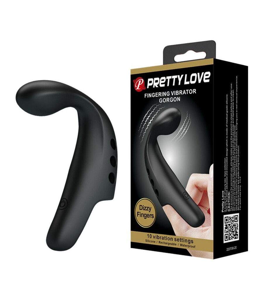 PRETTY LOVE - DITALE VIBRATORE GORGON NERO