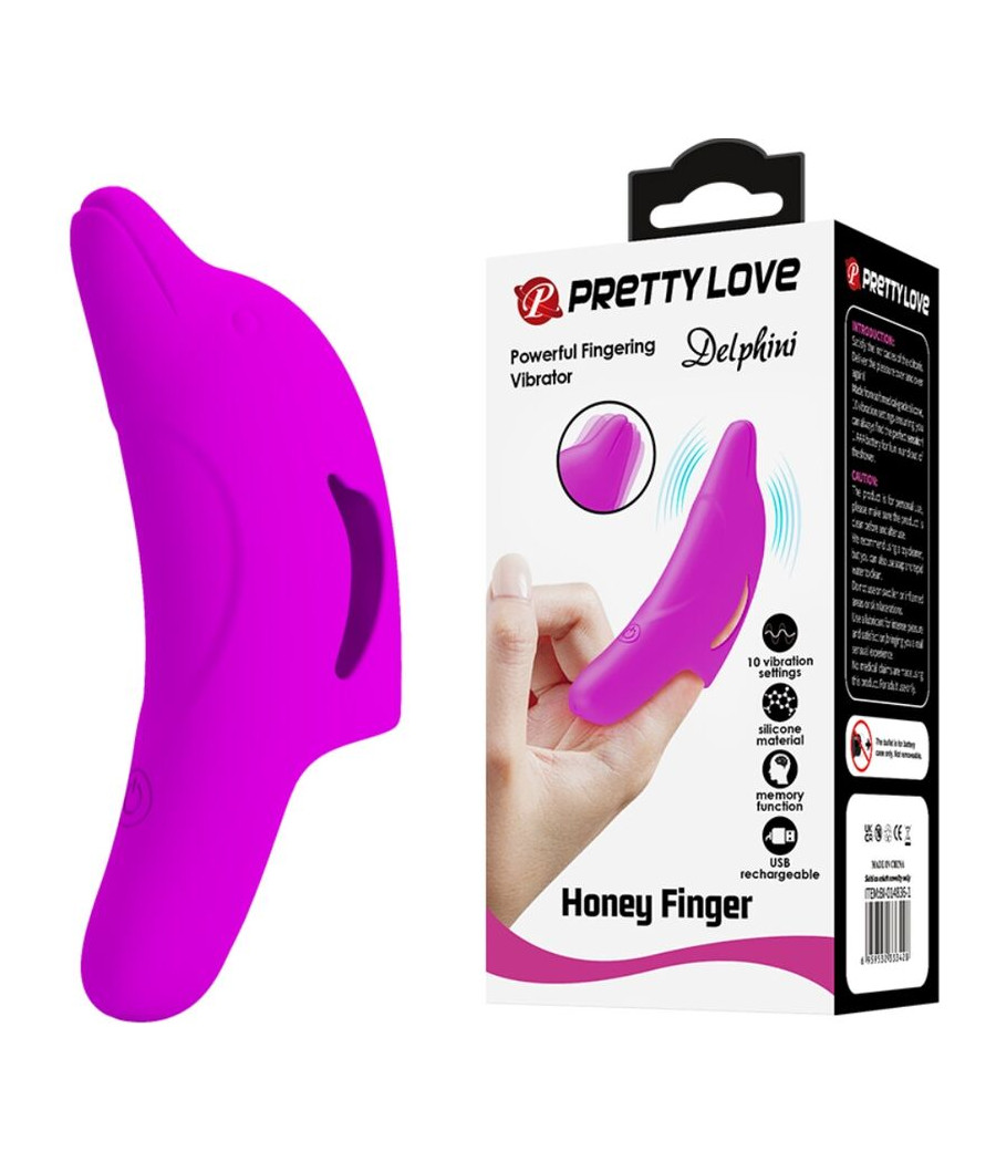 PRETTY LOVE - DELPHINI LEISTUNGSSTARKER LILA FINGERSTIMULATOR